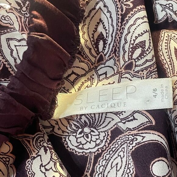 Drapey Dark Floral Silky Palazzo Pants Front Slits Festival Boho - Picture 10 of 12